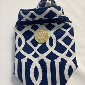 Mud Pie Blue and White Star Pouch